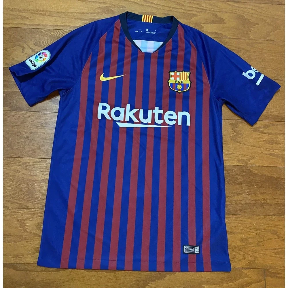 Nike Barcelona Dri Fit 2018 Rakuten‎ Football Jersey Soccer Shirt Small S
